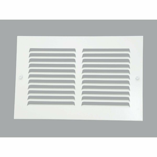 Home Impressions 6 In. x 10 In. Stamped Steel Return Air Grille 1RA1006WH